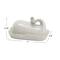 Hello Honey® 7" White Coastal Stoneware Whale Shaped Butter Dish